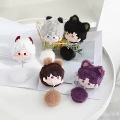 恋と深空ファングッズ周辺グッズ：高さ6㎝ぬいぐるみキーチェーン沈星回セイヤ、 しん てつ ぬいぐるみペンダントが付いたかわいいキーチェーン