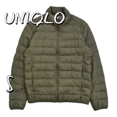 【極美品】UNIQLOユニクロ メンズ ウルトラライトダウン S カーキ【古着】【中古】【送料無料】