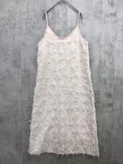 Bab バブ フリンジ シャギー キャミソール ワンピース アイボリー ■■ レディース