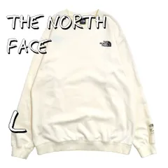 【美品】THE NORTH FACEノースフェイス 韓国モデル エッセンシャル裏毛スウェットシャツ NM5MM01 L オフホワイト【古着】【中古】【送料無料】