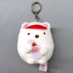 [중고] 열쇠 고리 시로 쿠마 매달려 봉제 인형 [스미코 구라시 × 라운드 원]