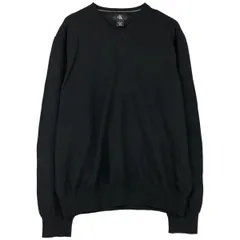 古着 カルバンクライン Calvin klein Vネック メリノウールニットセーター メンズL相当/eaa459451
