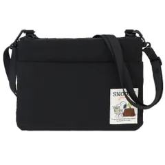 【メール便】スヌーピー ショルダーバッグ 2ルームショルダー BK ジャーニー ピーナッツ マリモクラフト 斜め掛けかばん キャラクター グッズ 