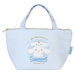 【メール便】シナモロール ランチトート 保冷帆布ランチバッグ バッジロゴ サンリオ ティーズファクトリー お弁当かばん キャラクター グッズ 