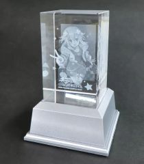 中二病でも恋がしたい！ 3Dクリスタル 小鳥遊六花 クリスタルガラス