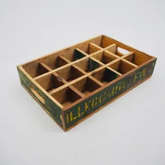 木箱　ウッドボックス　ボトルケース　小物入れ　ヴィンテージ風　カントリー調　ディスプレイ