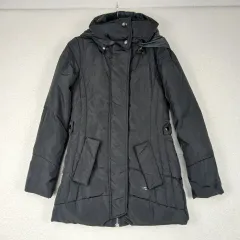 Calvin Klein ブラック レディース ダウン ジャケット (XS)