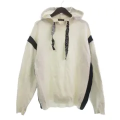 ザラマン ZARA MAN パーカー プルオーバー スウェット 長袖 裏毛 白 ホワイト L