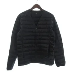 ユニクロ UNIQLO ウルトラライトダウンコンパクトジャケット 長袖 ノーカラー 黒 ブラック S