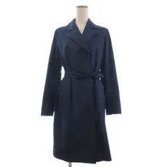 コムサ COMME CA タグ付き トレンチコート ロング丈 長袖 15-27MZ02-B 紺 ネイビー 9 ■FF