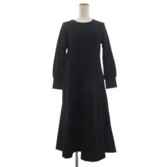 シンプリシテェ SIMPLICITE ワンピース ロング丈 長袖 無地 黒 ブラック