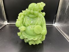 七福神 布袋様 置物 翡翠 グリーン 縁起物 - メルカリ