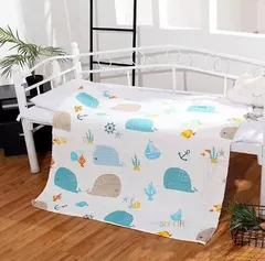 ＜在庫処分＞純綿100％ 6層ガーゼ ベビーケット 新生児 幼児用　in1