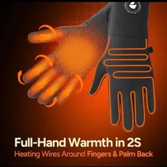 電熱 インナー ヒーター グローブ   男女兼用 充電式 手袋 インナー  作業 アウトドア 通勤 通学 冷え 防寒対策