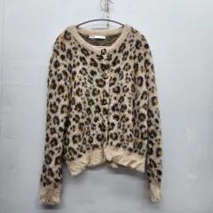 ZARA ザラ レオパード ヒョウ柄 パータン カーディガン L(L)