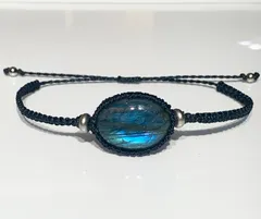 天然石　ラブラドライト　ブレスレット