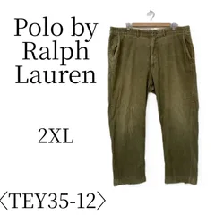 ★美品 Polo by Ralph Lauren ポロバイラルフローレン カーキ系 コーデュロイパンツ 2XL(3L) TEY35-12