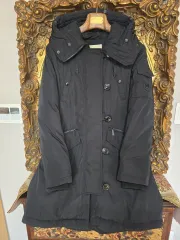 マイケルコース ブラック フーデッド ダウンコート 55