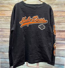 古着 Harley-Davidson ワッフル長袖カットソー ブラック M - メルカリ