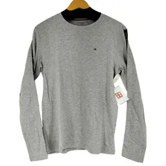 トミーヒルフィガー TOMMY HILFIGER ワンポイント刺繍 テープロゴ L/S Tシャツ メンズ JPN：S 