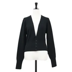 CABaN キャバン カーディガン ブラック 黒 サイズ:FREE | 21春夏 コットン カシミヤ Vネック ショートカーディガン / ニット | コンパクト スムース編み | トップス セーター 羽織り【レディース】【中古】