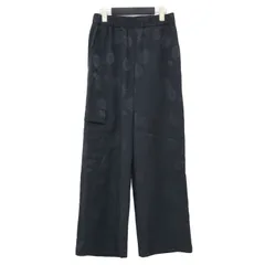 PS Paul Smith ピーエスポールスミス パンツ ブラック 黒 サイズ:40(M) | 25春夏 カモミールフローラル ジャガードカーゴパンツ | Chamomile Floral | ワイド ウエストゴム 花柄【レディース】【中古】