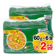 ラッキーミー パンシットカントン チリマンシー味 1袋(1人前60gx6食入り)×2袋セット 計12食分 フィリピン焼きそば インスタント ヤキソバ LUCKY MEのサムネイル