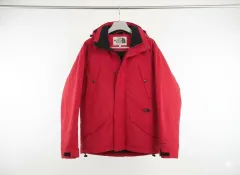 ザノースフェイス 赤 ウィンドブレーカー ジャケット M