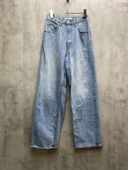 AZUL BY MOUSSY アズールバイマウジー HIGH WAIST DENIM WIDE 3 ワイド デニムパンツ sizeS/ブルー ■■レディース