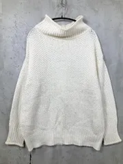 NATURAL BEAUTY BASIC ナチュラルビューティーベーシック 017-0270585 ハイネック ニット セーター sizeM/アイボリー ■■レディース