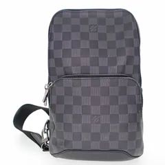 【中古】LOUIS VUITTON ルイ・ヴィトン N40079 アヴェニュー・スリングバッグ ダミエ・グラフィット ボディバッグ レディース メンズ バッグ ブラック