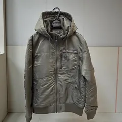 ALPHA IND. フーデッドリブジャケット XLサイズ