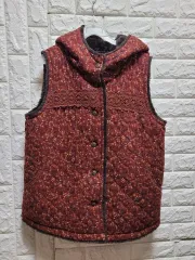 裏地ファー 厚手 フードベスト