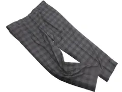 新品 D'URBAN ダーバン OPUS 大きいサイズ ウール混 チェック スラックス パンツ size110/グレー ◇■ メンズ