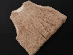 JaVa ジャバ クラシカルエルフ フェイクファー キルティング リバーシブル ベスト sizeXL/ベージュ ◇■ レディース