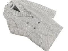 ZARA ザラ 千鳥柄 チェスター コート sizeS/白ｘ黒 ◇■ レディース