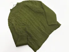 URBAN RESEARCH DOORS アーバンリサーチドアーズ ウール混 ケーブル編み ニット セーター sizeOne/緑 ◇■ レディース