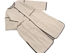 新品 GRL グレイル パイピング ノーカラー コート sizeL/ベージュ ◇■ レディース