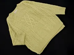 Rope Picnic ロペピクニック ケーブル編み ニット セーター size38/ライム ◇■ レディース