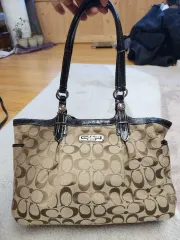 COACH シグネチャー ショルダーバッグ トートバッグ ブラウン