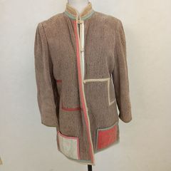 ANNIKKI KARVINEN ノーカラージャケット ダークブルー - メルカリ