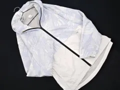 MIZUNO ミズノ 裏起毛 ジップアップ パーカー ジャケット sizeM/白ｘ水色 ◇■ レディース