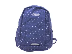 Coleman コールマン ドット ロゴ 刺繍 リュック デイパック バッグ 紺 ■■ レディース