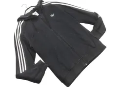 adidas originals アディダスオリジナルス 裏起毛 ロゴ ジップアップ パーカー 黒 ◇■ メンズ
