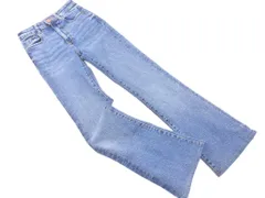 ZARA ザラ ブーツカット デニムパンツ size34/青 ■■ レディース