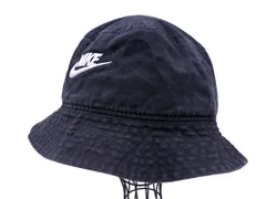 NIKE ナイキ ロゴ 刺繍 バケット ハット sizeS/黒 ■■ メンズ