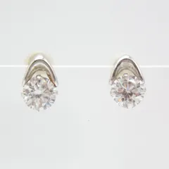 K10WG ピアス 石付き 0.5g アクセサリー レディース ファッション