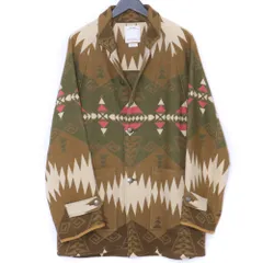 VISVIM HOPILAND COAT NATIVE BLANKET サイズ2 ブラウン 0123105013005のサムネイル