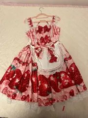 いちご ロリータ ONE PIECE ピンク レース リボン LEE