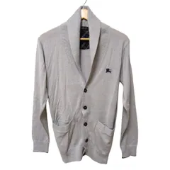 Burberry Black Label(バーバリーブラックレーベル) カーディガン サイズ2 M メンズ美品  - ライトグレー 長袖